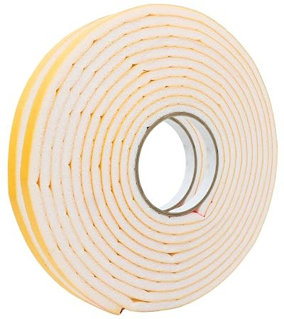 gws Dichtungsband selbstklebend 6 mm x 8 mm x 11,4 m - Abdichtband aus PE Schaumstoff für Türen und Fenster