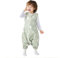 Nivolltha 1.5 TOG Schlafsack mit Füßen, 100% Baumwolle Warm Ganzjahres Premium Qualität Kinder Schlafsack mit Beinen, Blätter, Größe M