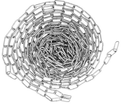 HOMOCONO Barrier Chain Safety Link Barrier Chain for Parking and Garden Fencing Links Galvanized Iron for