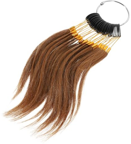 VICASKY 30 Échantillons Anneaux Coloration Capillaire Cheveux Humains 6° Brun Foncé Ensemble Professionnel Coiffeurs Salons De Coiffure Test Couleur