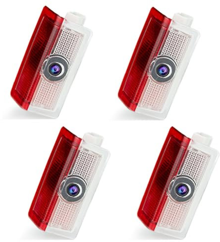 Gmili 4 Pièces Projecteur de Lumière de Voiture Compatible avec Mercedes ABCE Class W176/ W177/ W246/ W205/ W212/ W213, GLA/GLB/GLC/GLE Projecteur de Porte de Voiture
