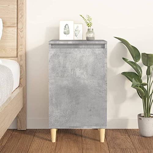 YNGBHFNOP Table de Chevet Moderne en Bois d'Ingénierie avec Finition Béton Gris, 40x35x70 cm, Design Élégant pour Chambre à Coucher et Salon, Meuble de Nuit avec Tiroir et Plateau