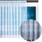 Gardine Jacquard Universalband Spitzenoptik Vorhang Blumenmuster weiß, Auswahl: 500 x 145 cm, Design: Philomena