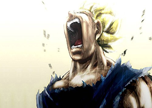 Poster Dragon Ball Vegeta Super Saiyan Anime Wand