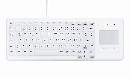 Active Key AK-C4400F-GUS-W/GE Hygiene Touchpad Tastatur Vollversiegelt, USB Weiß