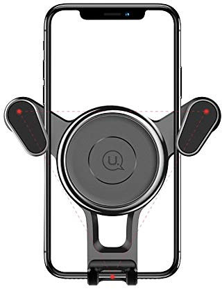DFV mobile - Support Triangle Universel Pivotant pour Ventilateur de Voiture avec Pince Compatible avec IPHONE 8 [4,7] - Noir