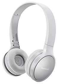 Panasonic RP-HF410B-W Overhead Wireless Bluetooth Headphones with 24 Hour Playback and Smart Voice Control, Comfortable Light Weight - White