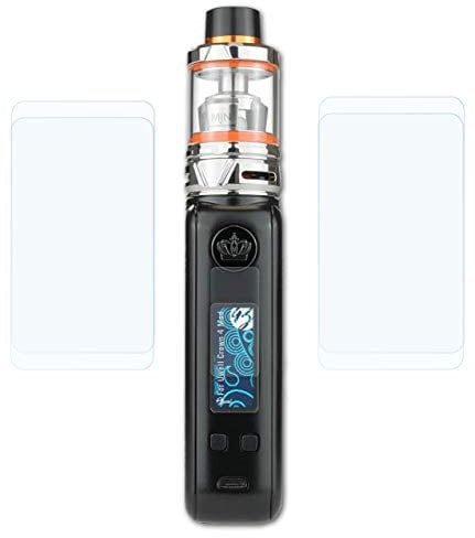 Bruni Schutzfolie kompatibel mit Uwell Crown 4 Mod Folie, glasklare Displayschutzfolie (2er Set)