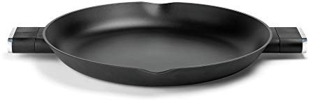 Guzzini Cooking Padella per Paella, Attila Veress, 38.5 x 37.5 x h5 cm, Cromato