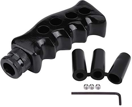 Tbest Auto Schalthebel, Universal Manuelle Auto Schaltknauf Schaltgetriebe Auto Pistolengriff Griff Schalthebel Messergriff Schalthebelknopf (schwarz)
