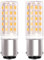Ba15d Led Lampe Birne 230V 5W GlüHbirne, Doppelkontakt 40W Halogen Equivalent Sbc Kleine Bajonett Led Birnen 230V Warmweiß 3000K, FüR KüHlschrank/NäHmaschine. (2er-Pack)