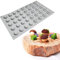 XiaoShenLu Chocolat Moulds- Silicone 3D Moule À Moule DIY Moule Jelly Pudding Dessert Moule À Bonbons, 40 trous Champignons