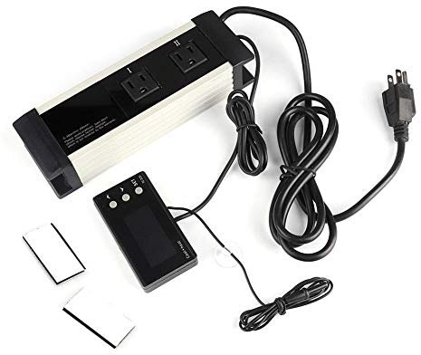 Contrôleur de température et d'humidité, minuterie de Reptile Utilisation Jour et Nuit, Sortie à Deux étages contrôleur d'humidité de Reptile contrôleur de Thermostat de Chaleur(220V欧规)