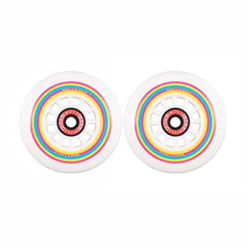 Rollerex Lollipop Boardwalk Inline-Skates Rollen (2er-Pack mit Lagern, Abstandshaltern und Unterlegscheiben) (verschiedene Größen erhältlich) (80 mm)