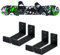 Poskad Snowboard Wandregal, Ski-Wandhalterung, Display für Zuhause und Garage, Snowboard-Aufbewahrung, massive Aluminium-Regalhalterungen (2er-Set)