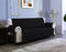 sevi's Sofa überzug 3 Sitzer - Sofabezug Wasserdicht Kratzfest - Couch Überzug Reversibel Fleckenresistent - Sofa Cover für Katzen und Hunden - Schwarz