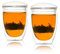 Teapro Set of 2 Double Wall Glass Tea Cups With Infuser and Lid - 350ml Loose Leaf Tea Strainer Mug - Teapot for 1 - Tea Maker Gift Set