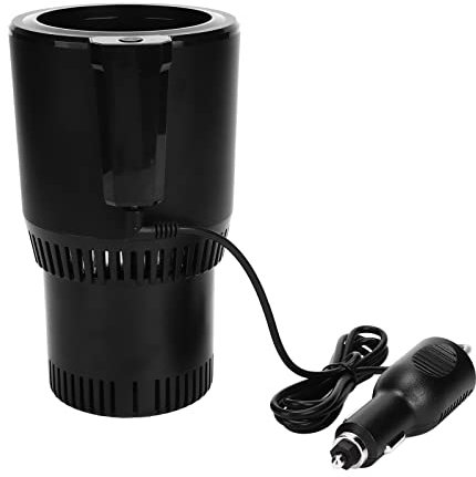 Hoopoocolor Enfriador de Taza de Automóvil, Diseño Bajo Decibelio Soporte de Taza de Taza de Automóvil Inteligente, Velocidad de Enfriamiento Súper Rápida para Café Bebida Leche Embotellada DC 12V