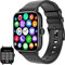 BAARA Smart Watch 1.69” Touch,(Answer/Dial/Call), Fitness Tracker, Activity trackers, Step Counter, Blood oxygen monitor smartwatch and various other Modes compatible with Android and IOS. (Black)