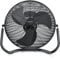 Brandson - Macchina del Vento - L’Originale Ventilatore da Pavimento - Diametro 50 cm - 3 Velocitá - 160W di Potenza Max - Molto Potente – Tutto in Metallo Total Black - Nero Opaco