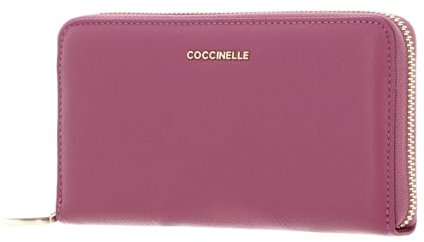 Coccinelle Metallic Soft Wallet Grained Leather Pulp Pink