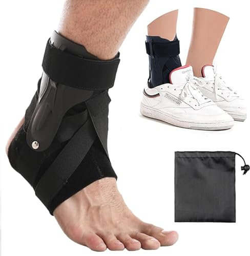 MUNSKT Attelle Cheville Entorse, Chevillère Sport Ajustable Bandage Cheville pour les Entorses de la Cheville, Larthrite, les Foulures et le Soutien de la