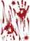 Halloween Aufkleber für Auto, Autosticker Decal Aufkleber Sticker, Aufkleber Blutige Hände Füße Blut Blutspur Horror Grusel Aufkleber Wand Sticker Dekor Auto Styling Heckscheibe Aufkleber