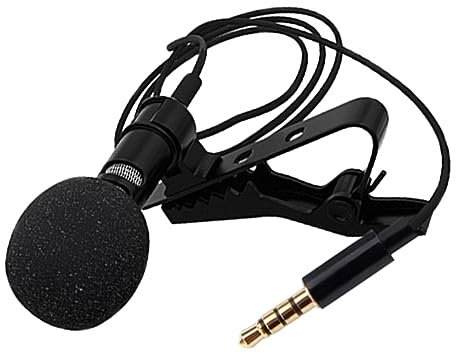 TOPPERFUN 1 Satz Lavalier-mikrofon Wireless Kopfhörer Konferenzmikrofon Kondensatormikrofon Ansteckmikrofon Am Revers Mikrofon Anklemmen Tragbares Mikrofon Adapter Kapazität Metall X1