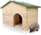 WILDLIFE HOME Igelhaus Winterfest aus Holz mit Boden & wetterfestem Satteldach I Igelfutterhaus I Katzensicher Igel Winterquartier für den Garten