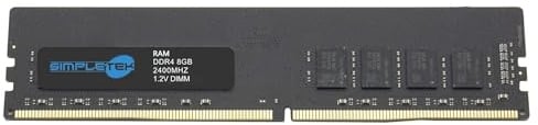 SIMPLETEK – Modulo di memoria RAM DDR4 8GB 2400 MHz 1.2V DIMM per desktop e server, non-ECC