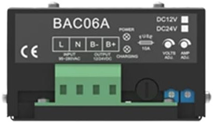 HEXEH BAC06A 12v 24v Groupe électrogène Diesel Batterie Chargeur Intelligent Alimentation à découpage Chargeur de Flotteur de Batterie Automatique