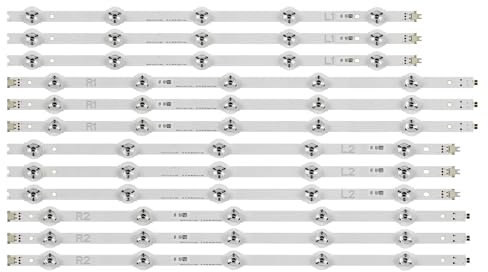 OVARIA Striscia LED Adatta for LG 50 TV TX-50AS740 TX-50AS650 6916L-1824A 6916L-1825A 6916L-1826A 6916L-1827A LC500DUF UG F1 V14 Slim DRT Rev0.2 Retroilluminazione del televisore