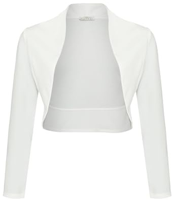 DANAEST Bolero Mädchen Langarm Festliche Jacke elegant für Anlässe | für besondere Anlässe
