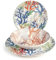 H&H, Servizio tavola Mayabay, 18 Pezzi, in stoneware, decorato, lavabile in lavastoviglie