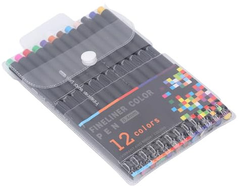 Sonew Explore Kompatibles Sublimationstintenstift-Set, 12-teilig, Mehrfarbig, 0,4 Mm, Feine Spitze, Wärmeübertragungsstift mit Nr. 6-Adapter für T-Shirt, Keramik, Holz und Mehr