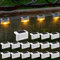 Liiisi 16 Unidades luz solar Escaleras, Decoracion terraza exterior, Luz Cálida. (16)