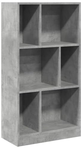 vidaXL Bücherregal Betongrau 57x28,5x107,5 cm Holzwerkstoff