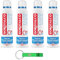 4x Borotalco Puro Duft von Brezza Marina Deodorante Deo Spray,0% Aluminiumsalze,Trockene Wirksamkeit, Anti-Geruch,150ml + Beni Culinari Kostenloser Schlüsselanhänger