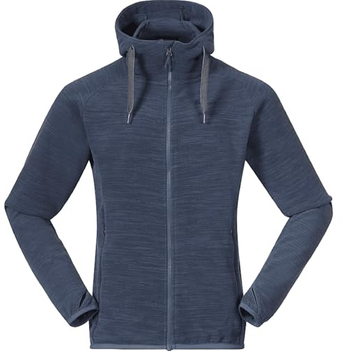 Bergans Herren Hareid Fleece Jacke, granite blue, L