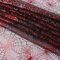 Halloween Schwarzer Spinnennetz Stoff, 150 x 180 cm Spinnennetz Netzstoff, Halloween Tüllstoff, Schwarze Netzstoff, Dekostoff Tüll für Halloween Dekorationen Party DIY (rot)