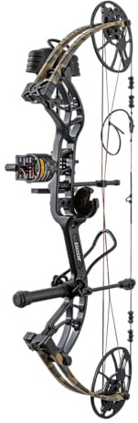 Bear Cruzer G4 Ready to Hunt Compound Archery Bow, 70lb. Draw Weight, Right Hand, Black/Fred Bear