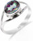 HIMALYA QUARTZ Silberring Damen, Ring mit modernem Design 100% natürlicher Mystic Topaz Steinring Boho 925 Silberring RB-01-MYST-7.5