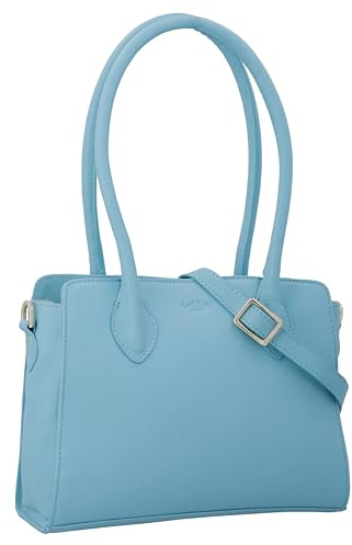 Gusti Leder Umhängetasche Britany – Handtasche Damen – Schultertasche & Crossbody Bag für Damen - Blau