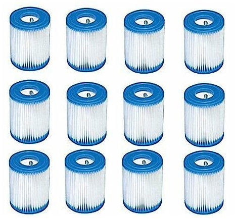 TETEOM Filtro Piscina, Filtro a Cartuccia for Piscina, 29007E Filtro H for Piscine - Confezione da dodici