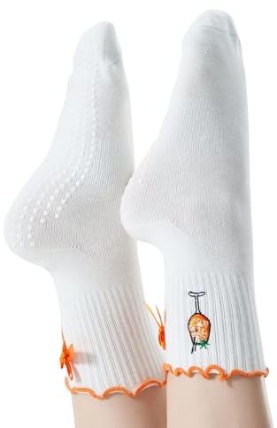 RF&CM Bestickte Socken, APEROL APERITIF Pilates Yoga Barre Grip Socken, Geschenk für Yoga-Liebhaber, Aperol Liebhaber