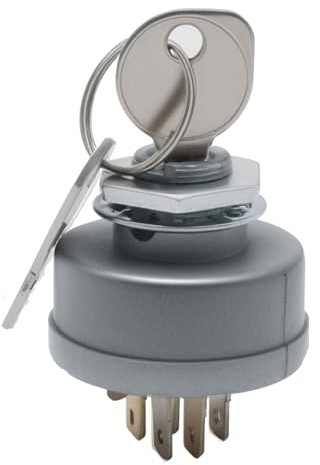 Hoypeyfiy Zündschloss 6-polig, Replacement für BS 490066 692318 825129, Kompatibel mit Bolens Husqvarna MTD Mastercut, Ersetzt 490066