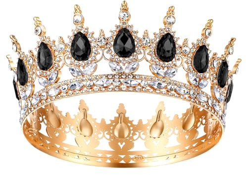 1 Stück Krone Damen Prinzessin Tiara Kristall Tiara Prinzessin Kristall Strass Stirnband Hochzeit Tiaras Kronen Glitzernde Braut Diadem Haarschmuck Krone für Torte Party Festzug Hochzeitsfeier