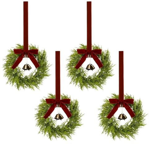 Corone Di – ABS, Mini Corona De, Resistente Alle Intemperie | Corona Di Campanella DePin, Ornamenti In Foglio Di Cipresso per Finestre