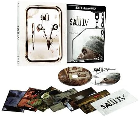 Saw IV (2007) - 4K UHD + Blu-ray Limited Edition 3D Lenticular Hardcase + Art Cards