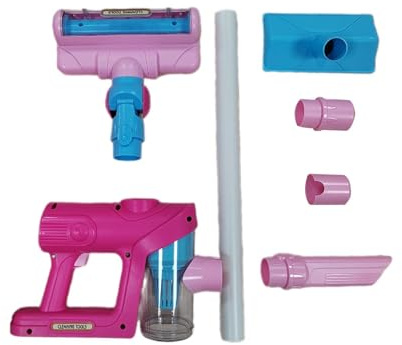 TWTCZOZ Aspirapolvere Giocattolo per Bambini sul Tema delle Faccende Domestiche E della Pulizia, Rosa